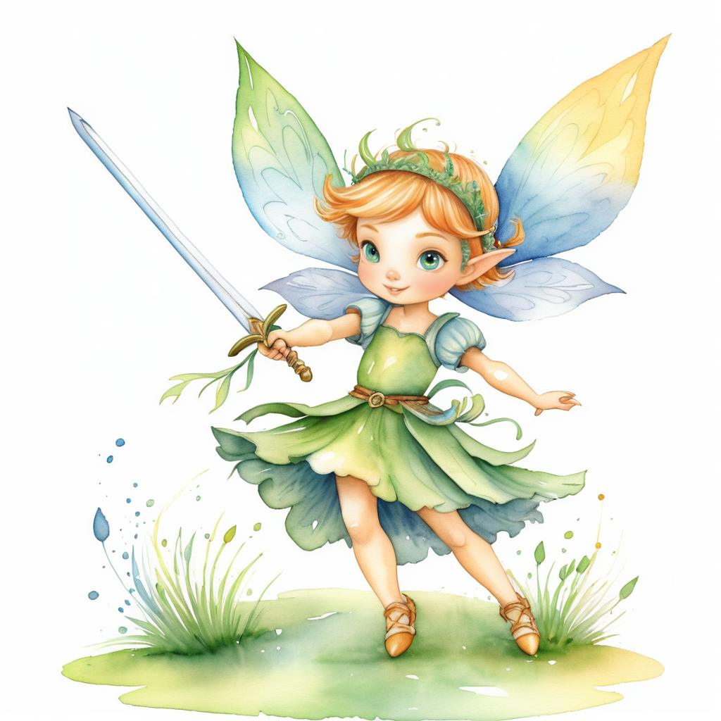 Whimsical Fairy Adventure Book Illustration