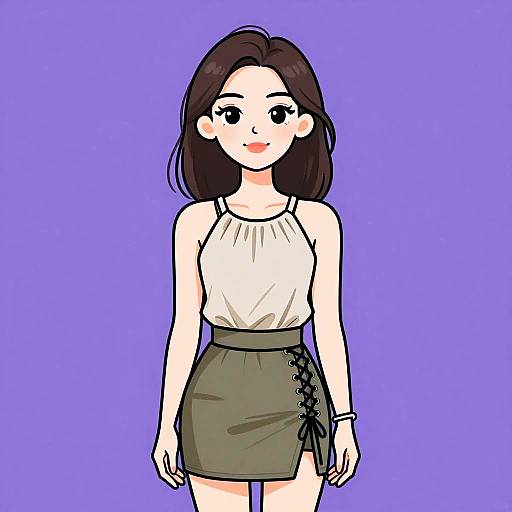 Casual Earth-Toned Woman Portrait