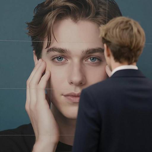 Contemplating a Colorful Portrait Scene