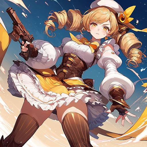 Mami Tomoe Magical Girl Stance