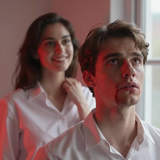 Intense Contrast: A Moment Captured