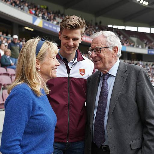 Cheerful Moments at the Stadium