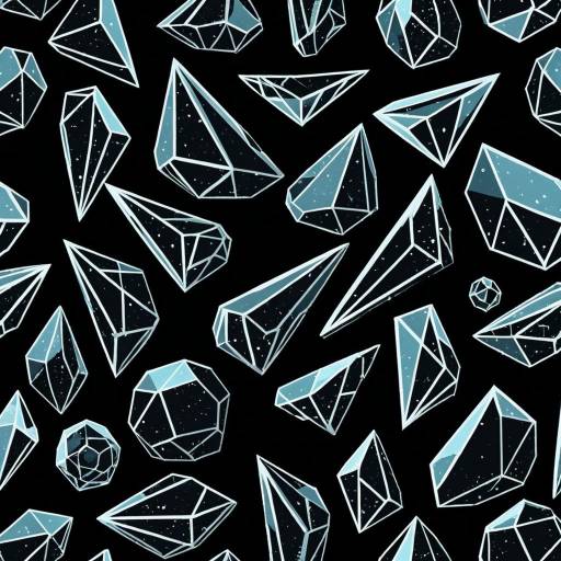 Futuristic Cyberpunk Crystal Shards Pattern