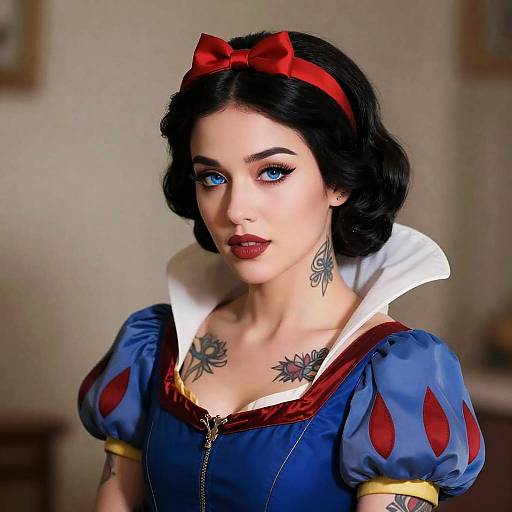 Rebellious Pin-Up Snow White Glamour