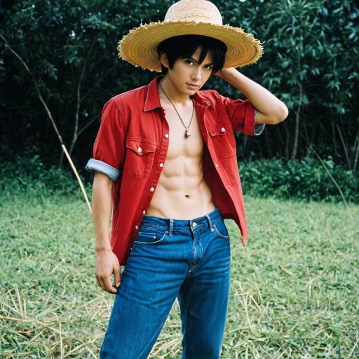 Realistic Male Luffy Costume Design