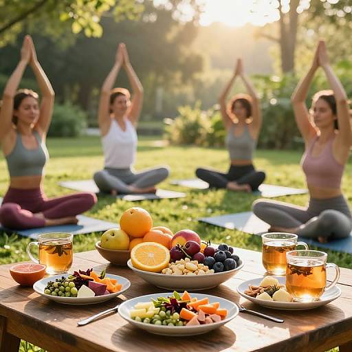 Vibrant Balanced Lifestyle Wellness Scene