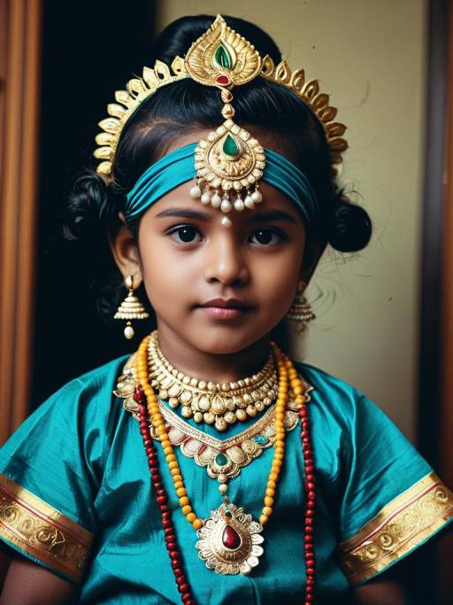 Child in Krishna Jayanthi Costume