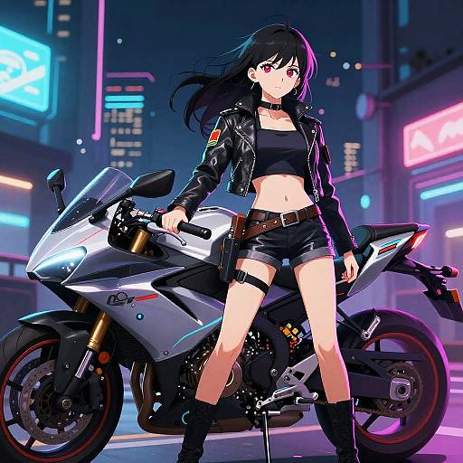 Cyberpunk Mechanic Anime Girl