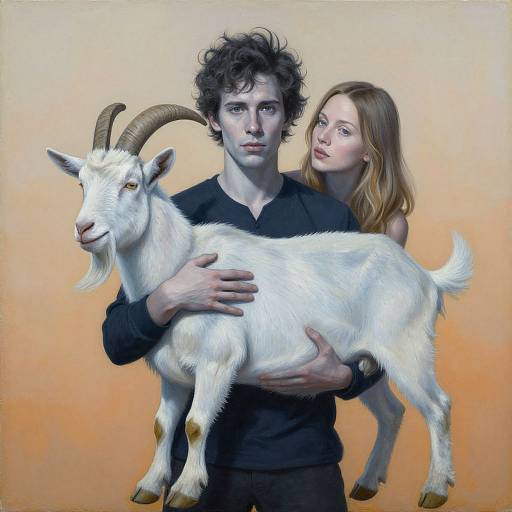 Hybrid Portrait of Andy Milonakis and Goat