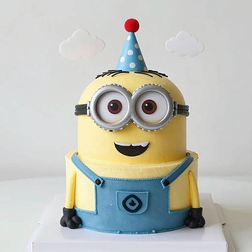 Whimsical Baby Minion Themed Cake