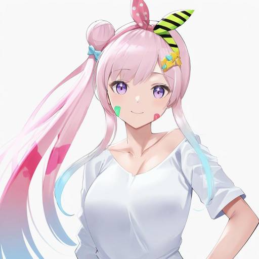 Illustration of Airani iofifteen, hololive in the style of Tomohiro kai