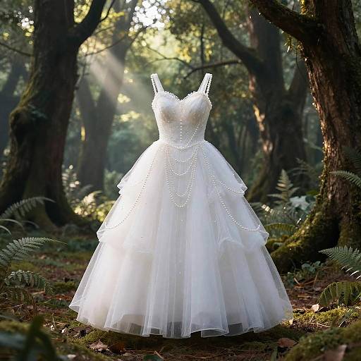 Enchanted Forest White Maiden Dress
