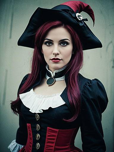 Woman in Facilier-inspired Cosplay Costume