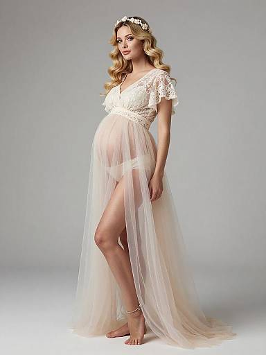 Ethereal Fairy Maternity Fashion Portrait