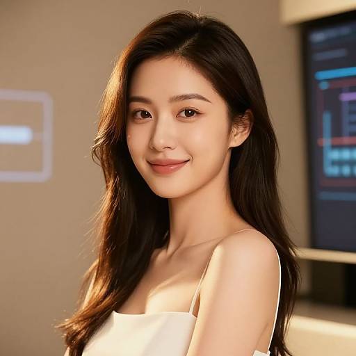 Photorealistic AI-Generated Actress Portrait