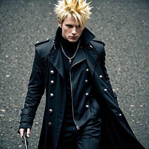 Demyx Cosplay Costume with Trench Coat