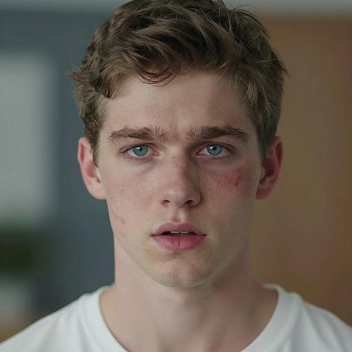 Intense Portrait of a Young Man