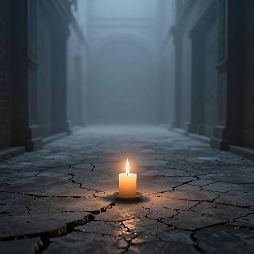 Defiant Candle in Endless Corridor