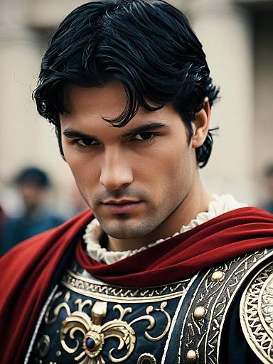 Realistic Roman Costume Male Portrait