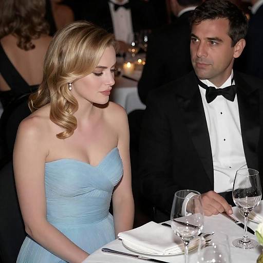 Elegant Dinner Setting with Couple