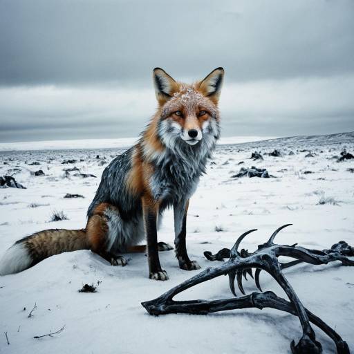 Zombie Fox in Frozen Tundra Zombie Fox in Frozen Tundra
