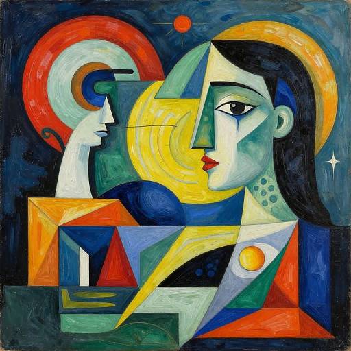 Surreal Cubism Art Style Fusion