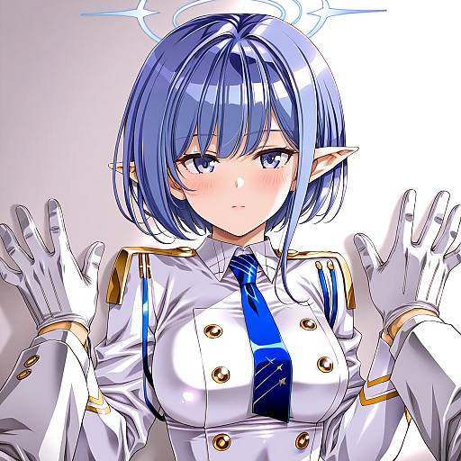 Illustration of Aoi (blue archive), blue archive in the style of Urushihara satoshi