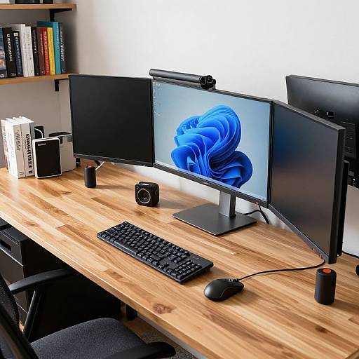 Modern High-Tech Computer Workstation