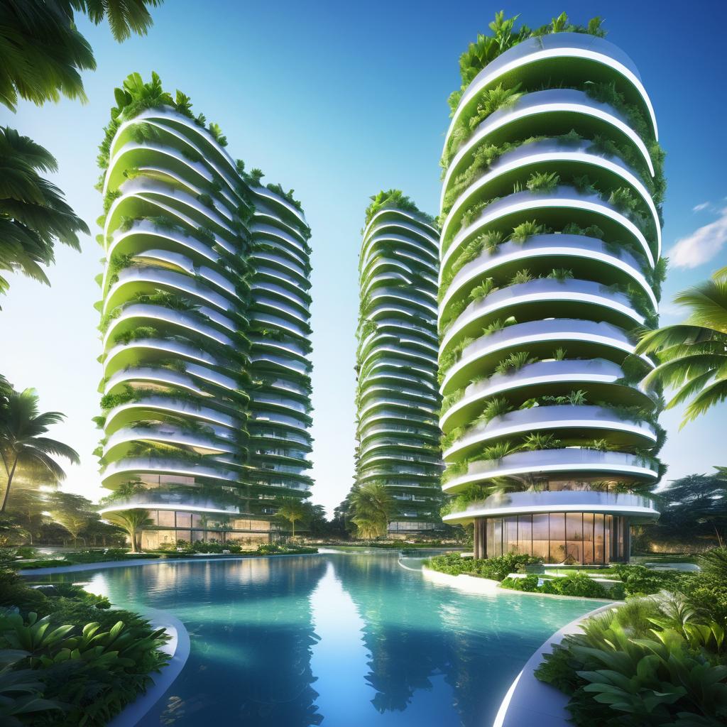 Futuristic Eco-Friendly Mixed-Use Development