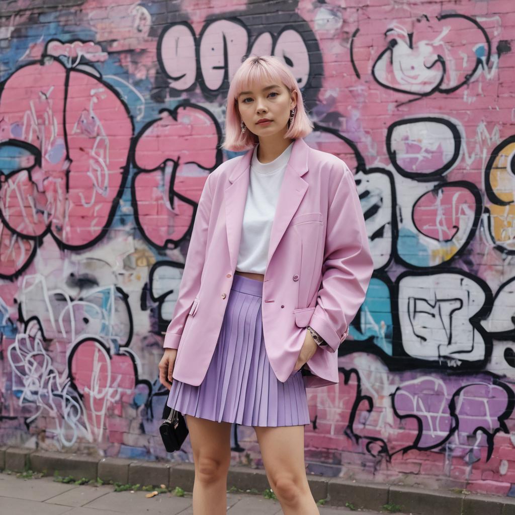 Bold Street Style: Pastel Chic Outfit