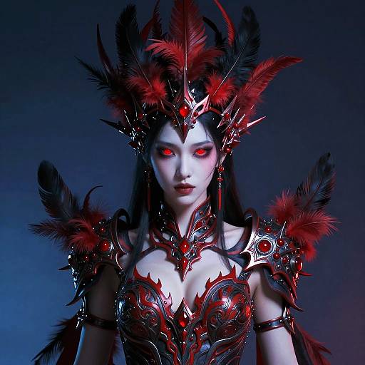 Ethereal Futuristic Female Warrior