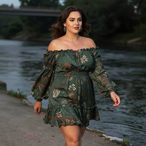 Curvy Boho Chic Woman by River