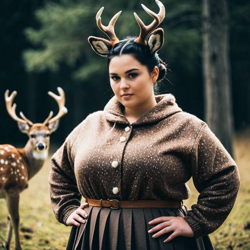 Realistic Fawn Deer Costume for Plus Size Girl