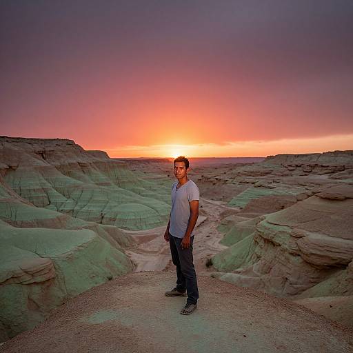 Desert Valley at Golden Hour
