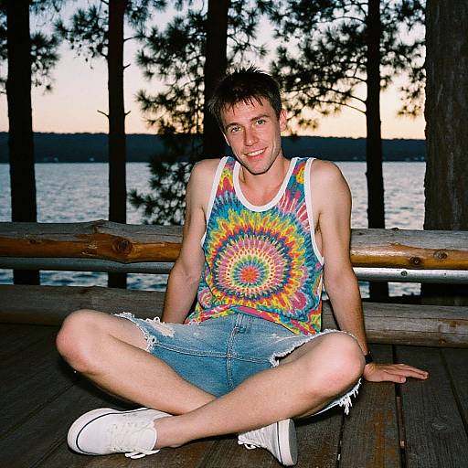 Carefree Man by Pine Lake Cabin