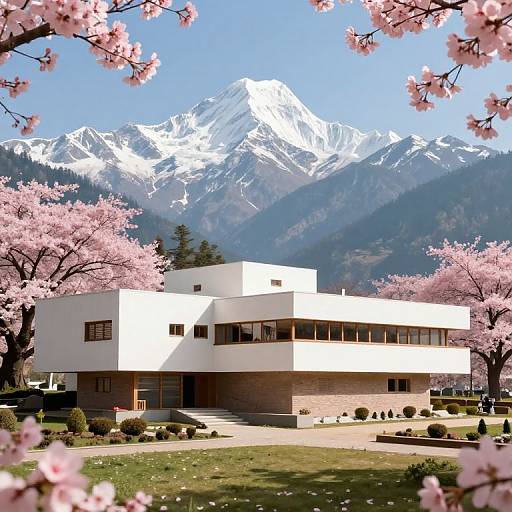 Frank Lloyd Wright Style Himalayan Retreat