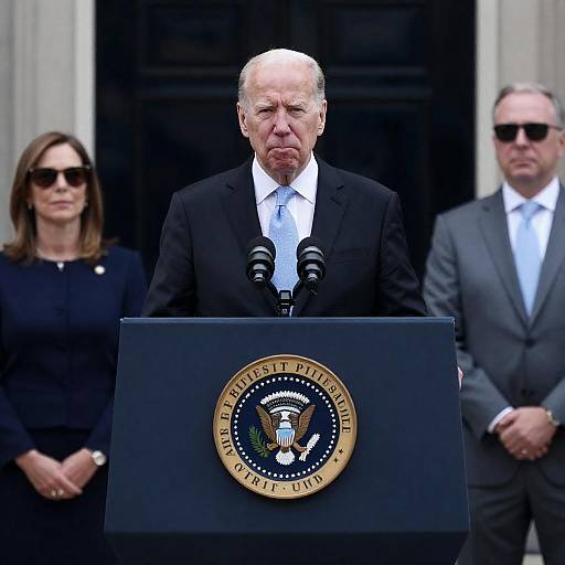 Presidential Press Conference Scene