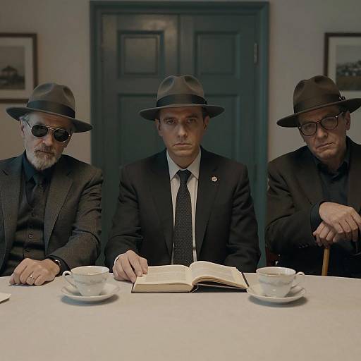 Serious Gathering in a Dim Room