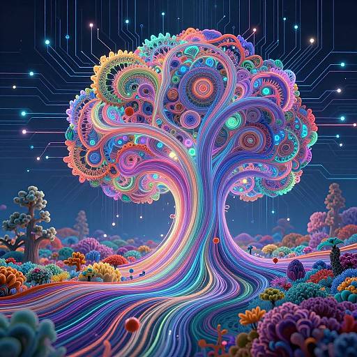 Neural Network Surreal Art Visualization