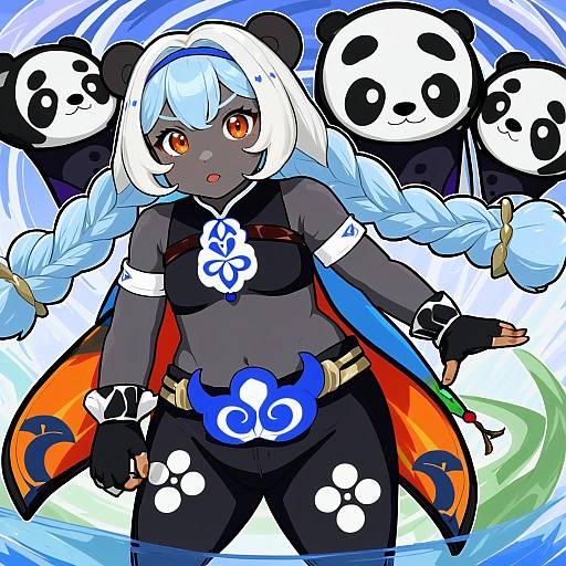 Illustration of Mualani (genshin impact), genshin impact in the style of Bokoboko (pandagapanda1)