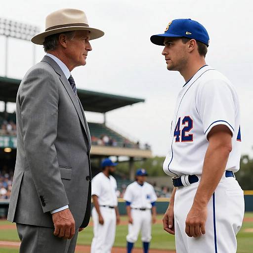 Tense Encounter at the Baseball Stadium