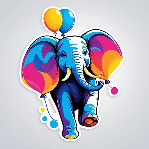 Playful and Cheerful Elephant Design Playful and Cheerful Elephant Design
