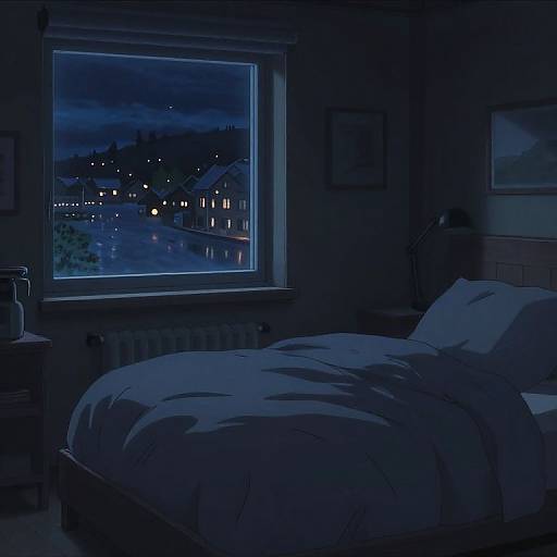 Futuristic Lofi Scandinavian Night