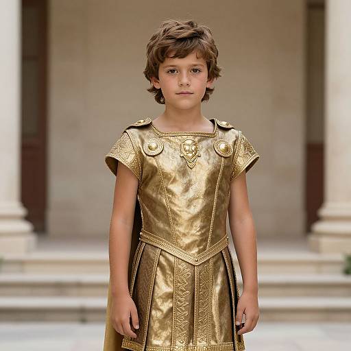 Boy in Roman Greek Costume