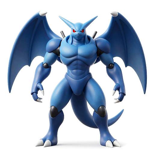 Anthro Mecha Exveemon in Fighting Stance