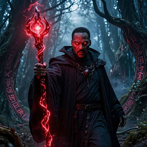 Dark Sorcerer MLK in Mystic Forest