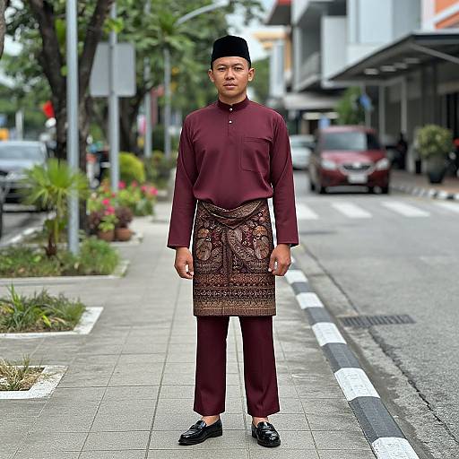 Malaysian Man in Traditional Dress