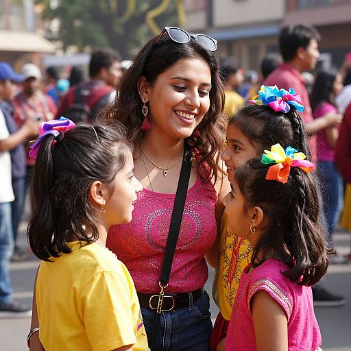 Joyful Family at Chandigarh Carnival