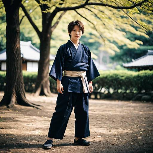Outdoor Male in Japanese Costume