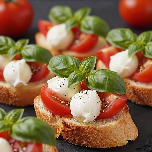 Vibrant Mini Caprese Bites Close-Up